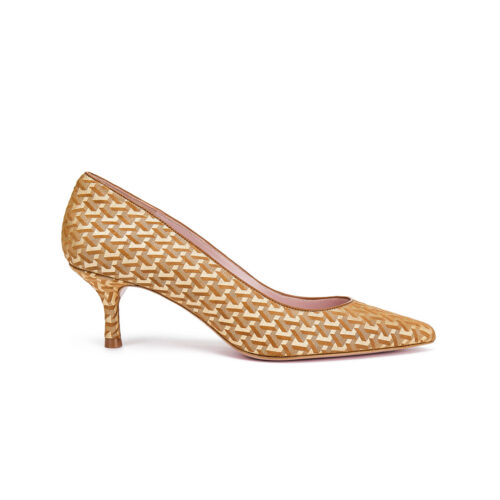 zapato de salón Ceo Camel Gold - Isabel Abdo Shoes