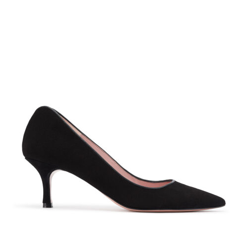 Stiletto Kate 5 black suede lateral